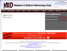 Tablet Screenshot of madswimming.org.uk